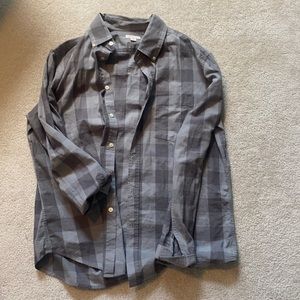 Grey Merona Large Buttown Down Dress Shirt